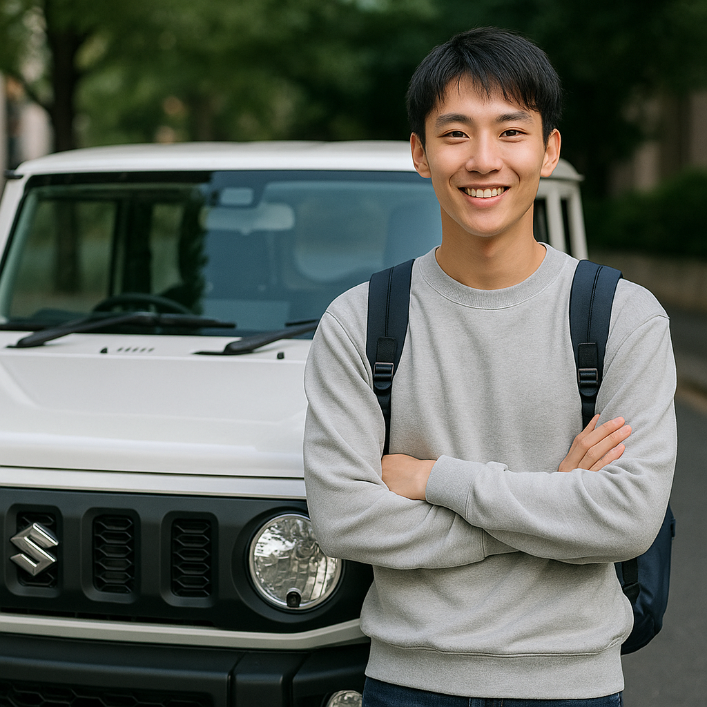 ジムニーと大学生
