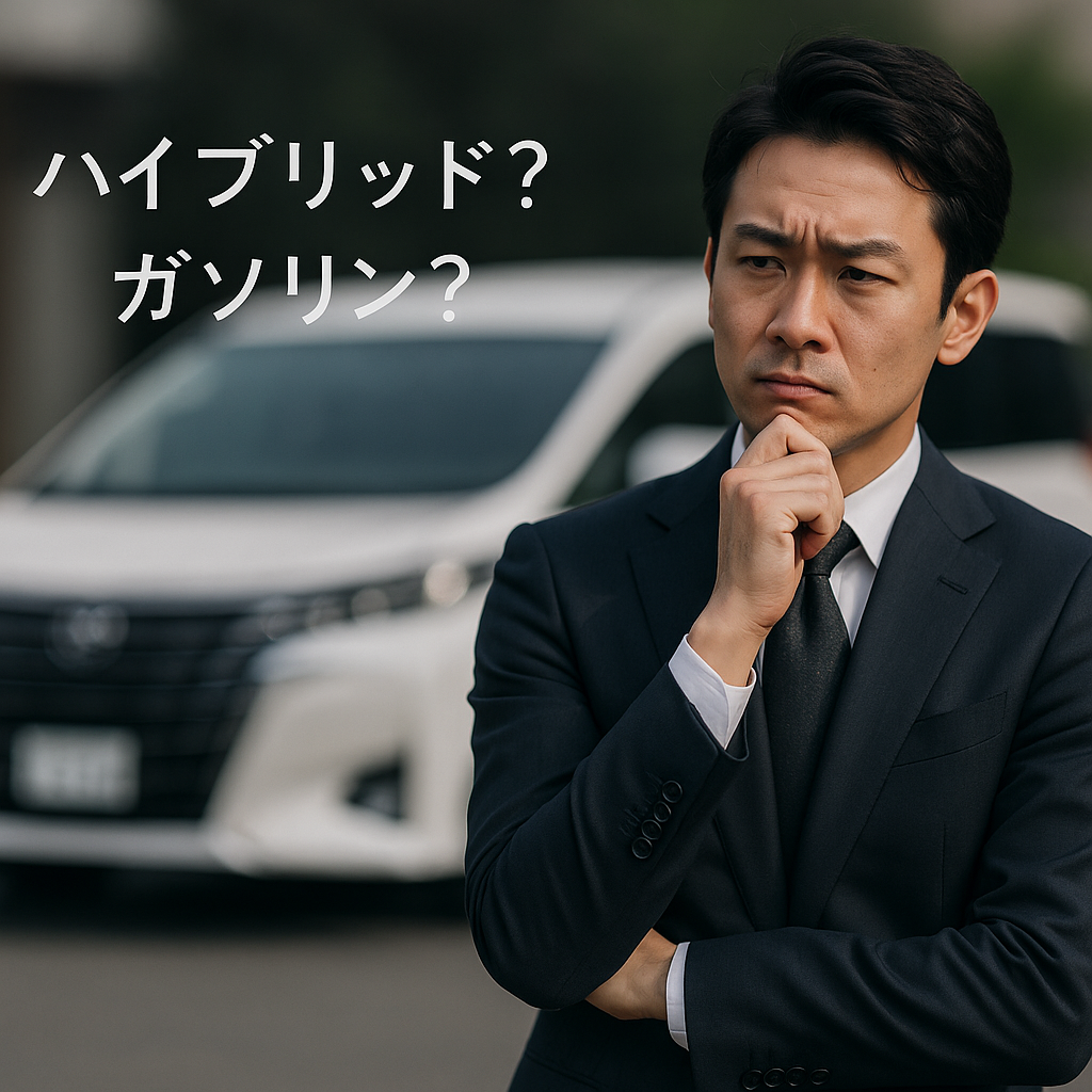 アルファード　ガソリン　ハイブリッド　悩む