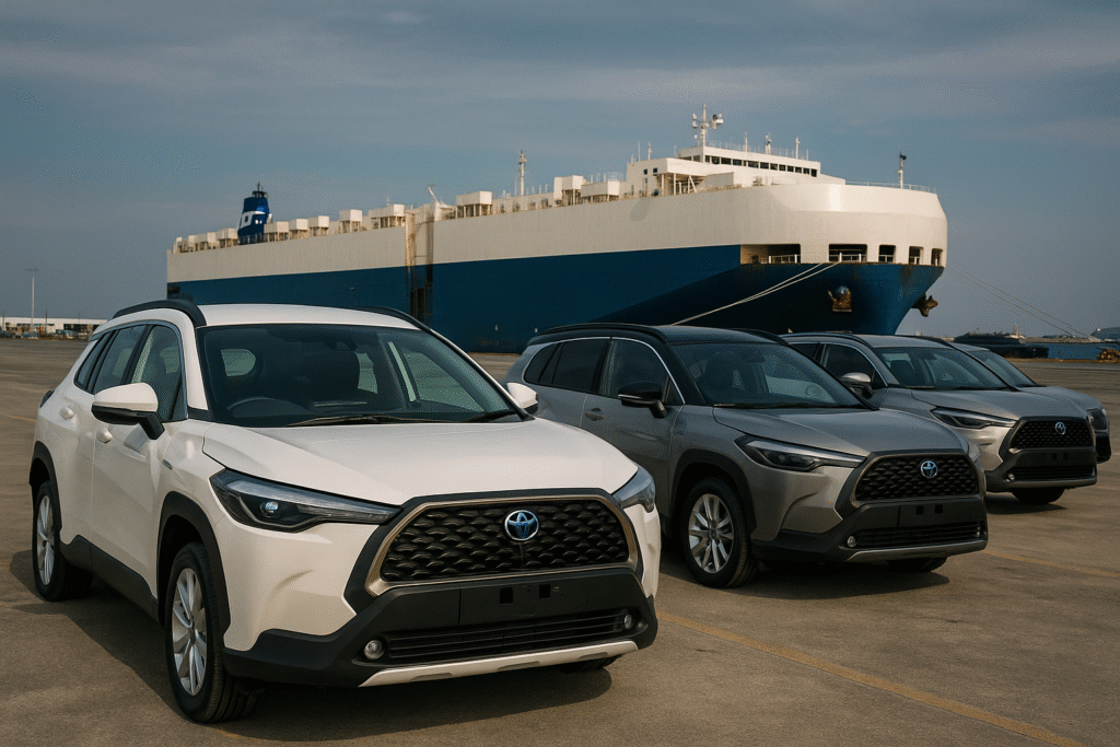 カローラクロス　ガソリン中古　海外需要