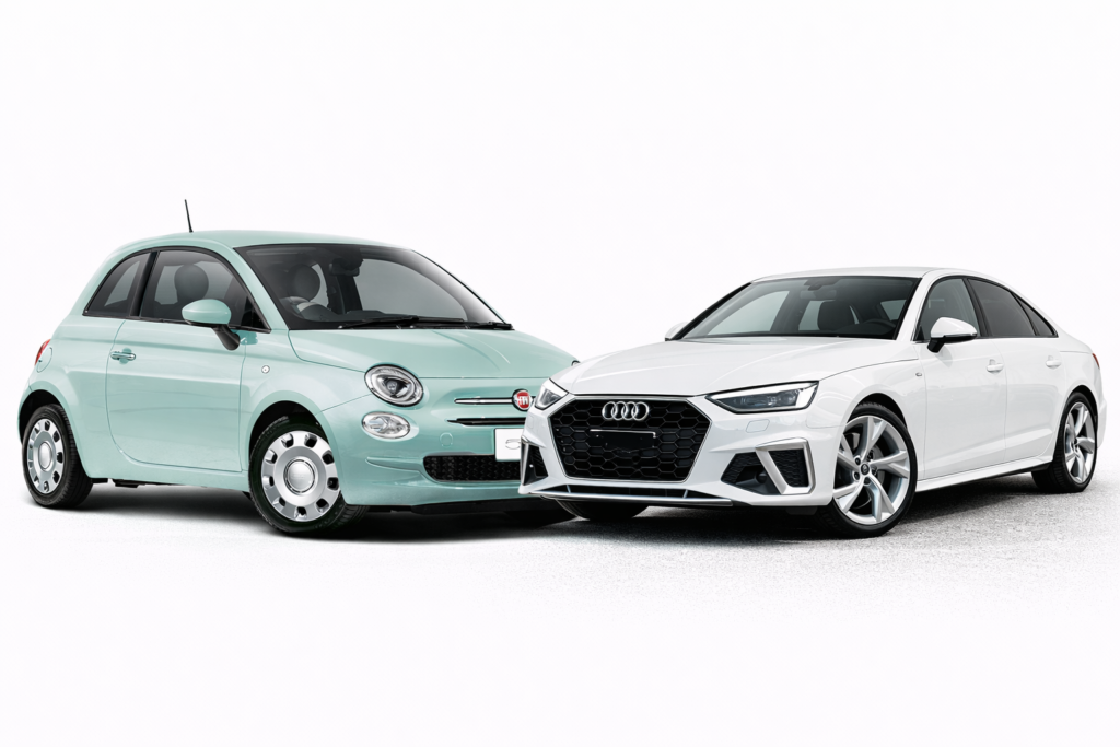 フィアット 500(新車イメージ)
アウディ A4(中古)