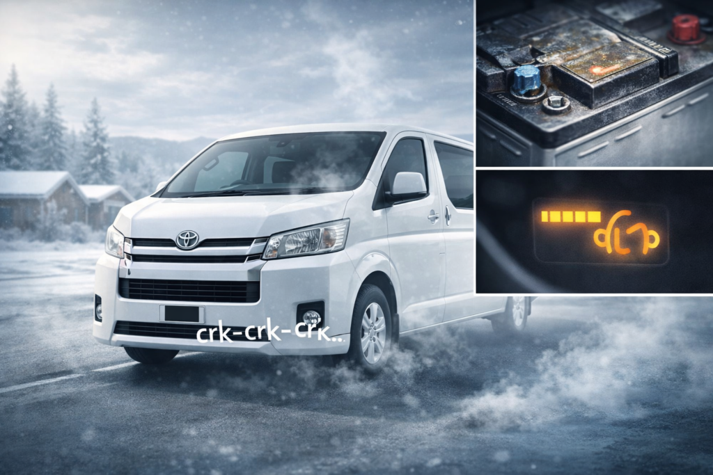 ハイエースエンジンかからないキュルキュル音