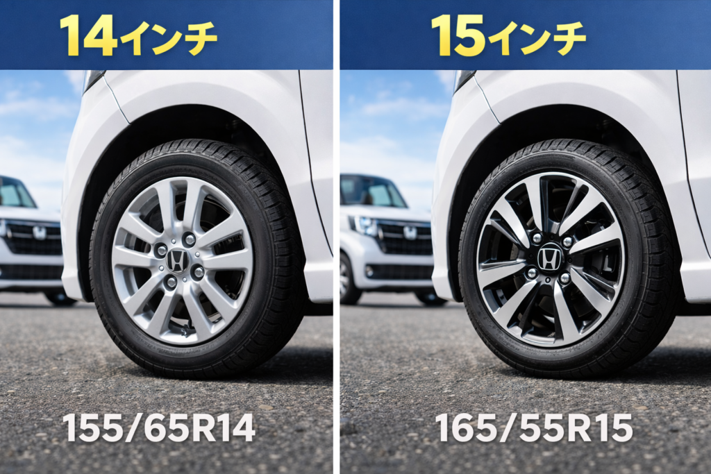 N-BOXタイヤ14インチ15インチ