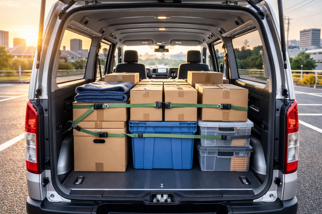 ハイエース荷積み