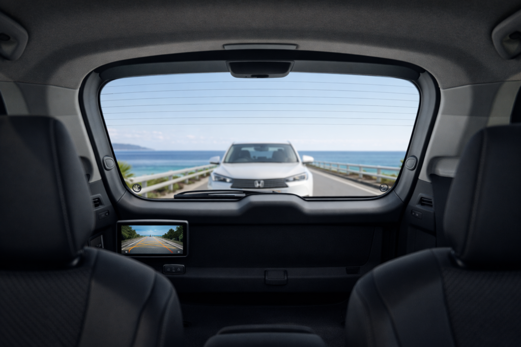 ヴェゼル後方視界