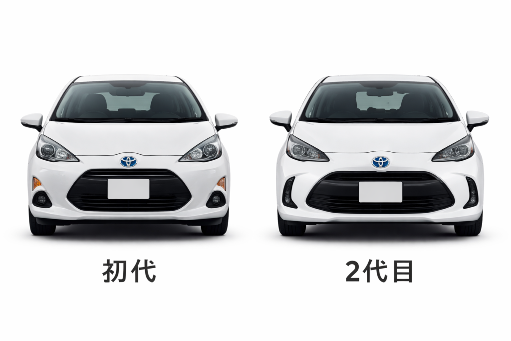 アクア 初代 2代目