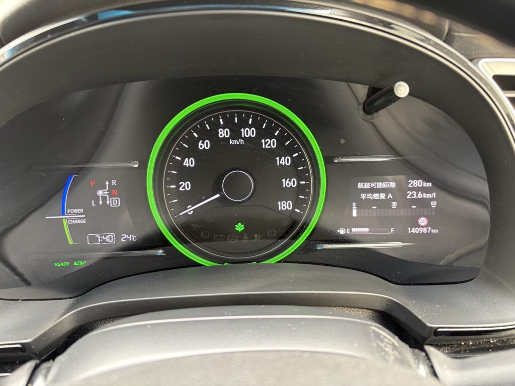 シャトルハイブリッド燃費−０