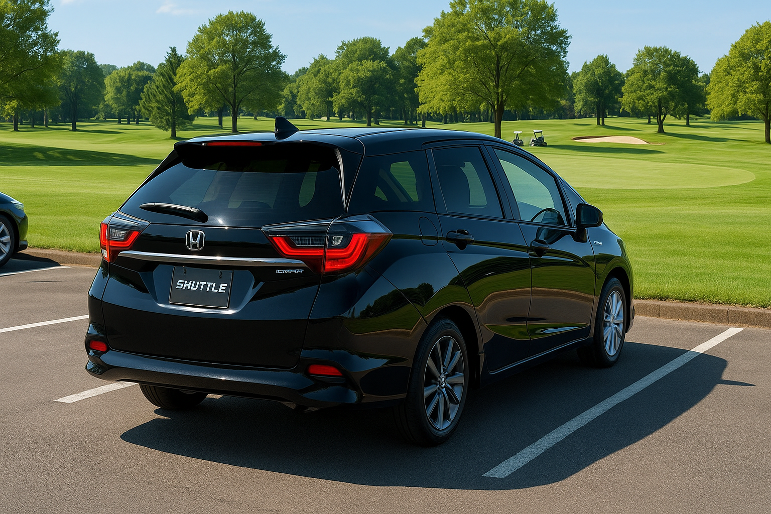 ホンダシャトル　ゴルフ場