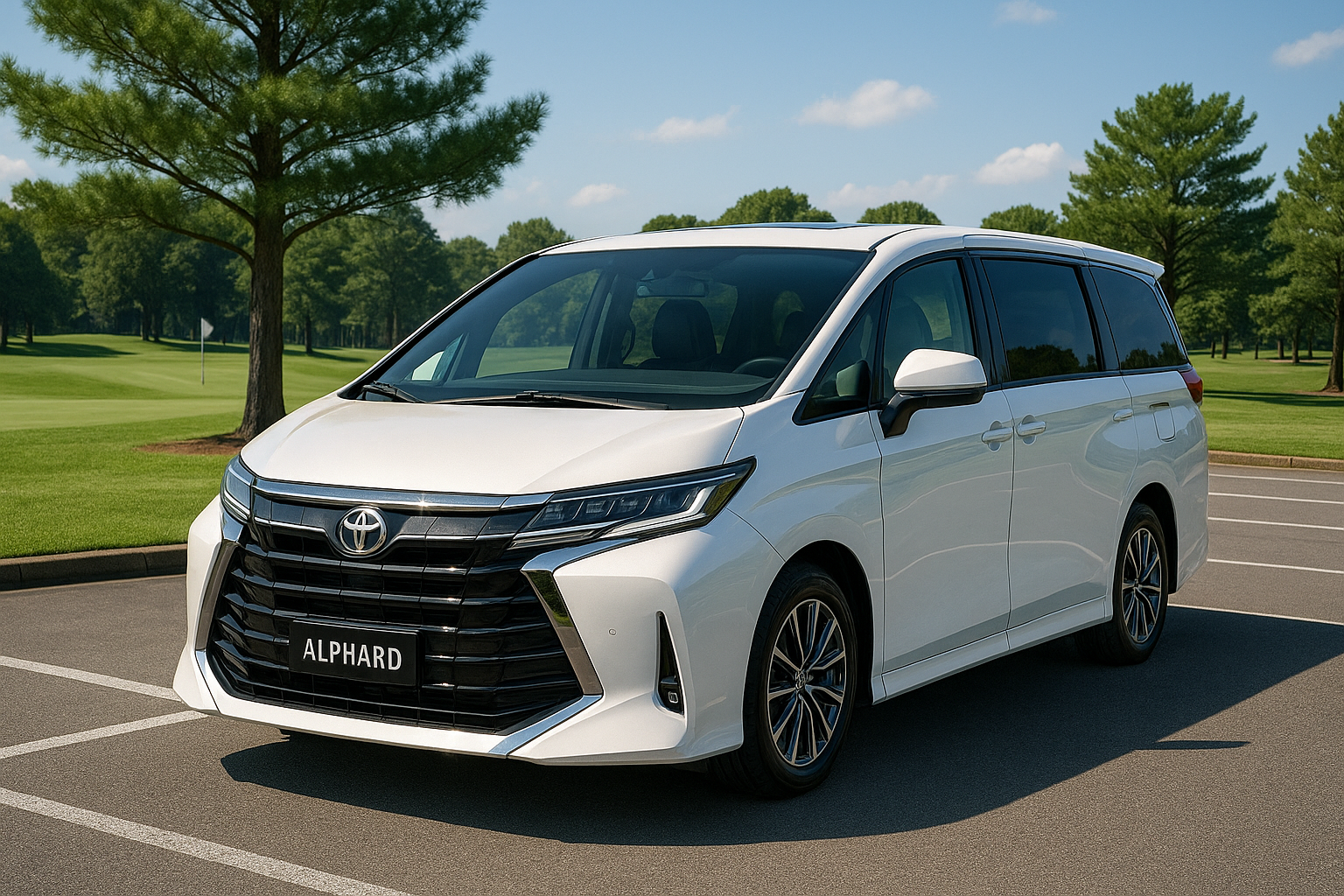 アルファード　ゴルフ場