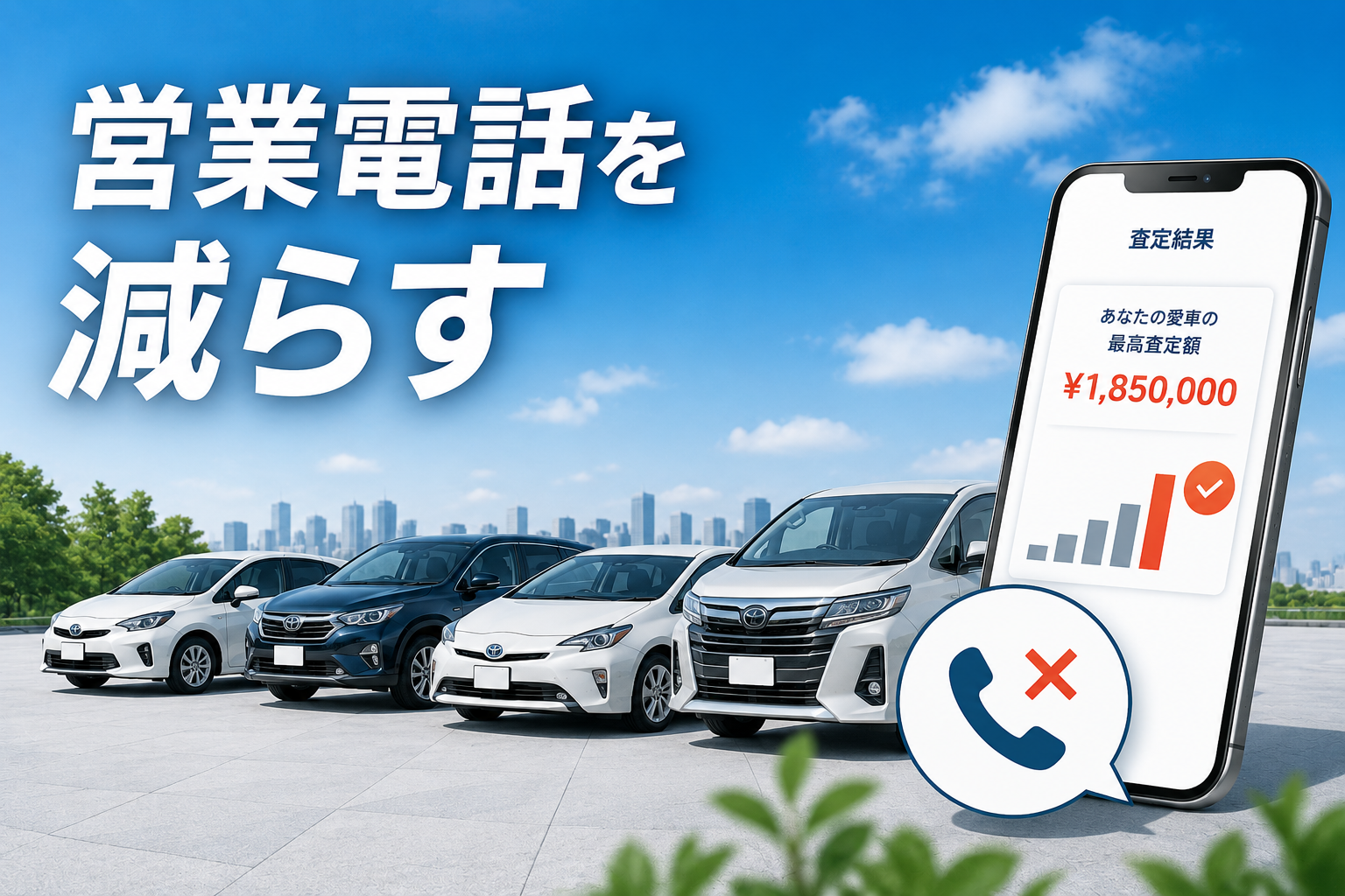 電話少なく車売る